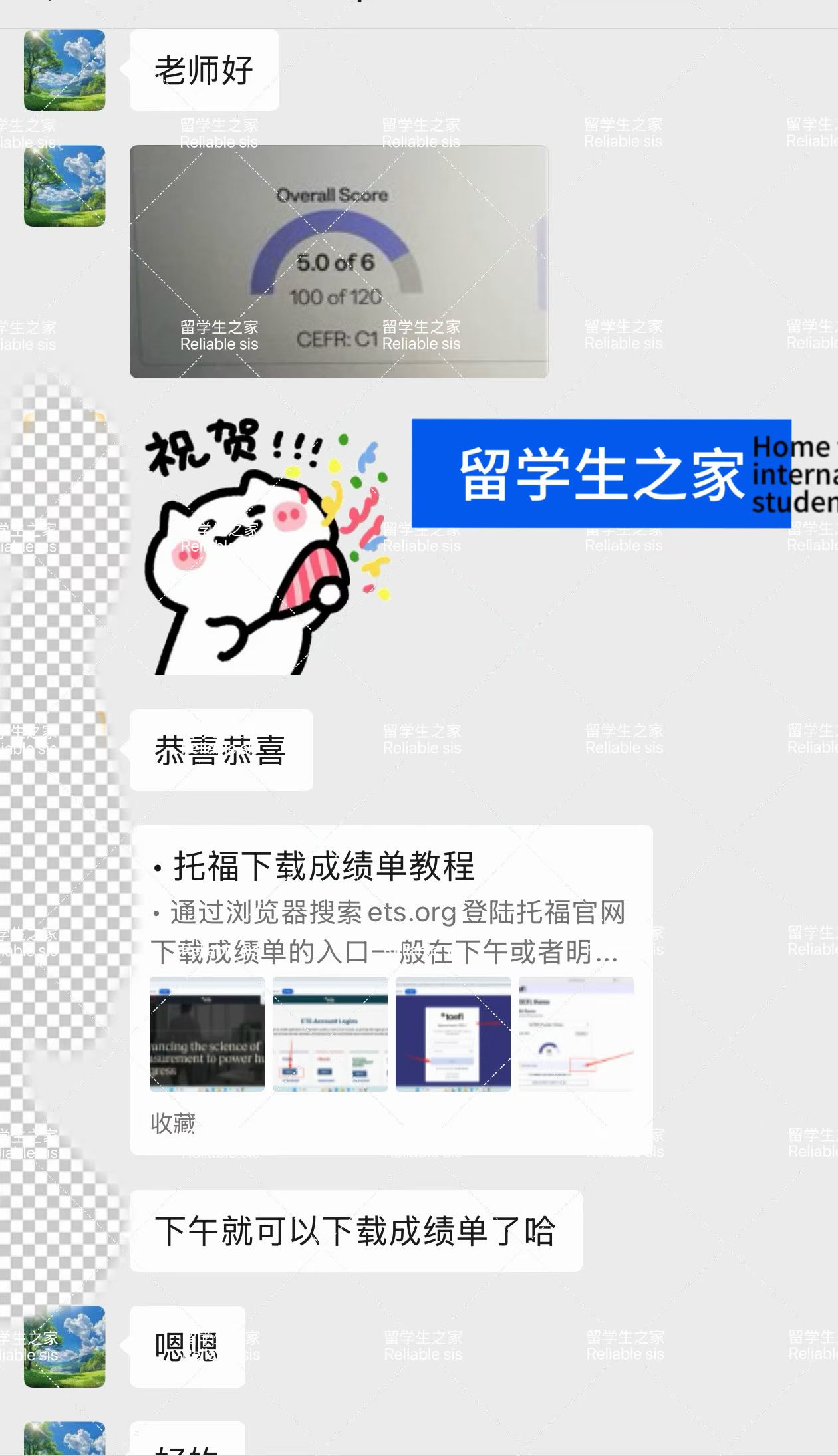 托福线下全替代考出分成绩单